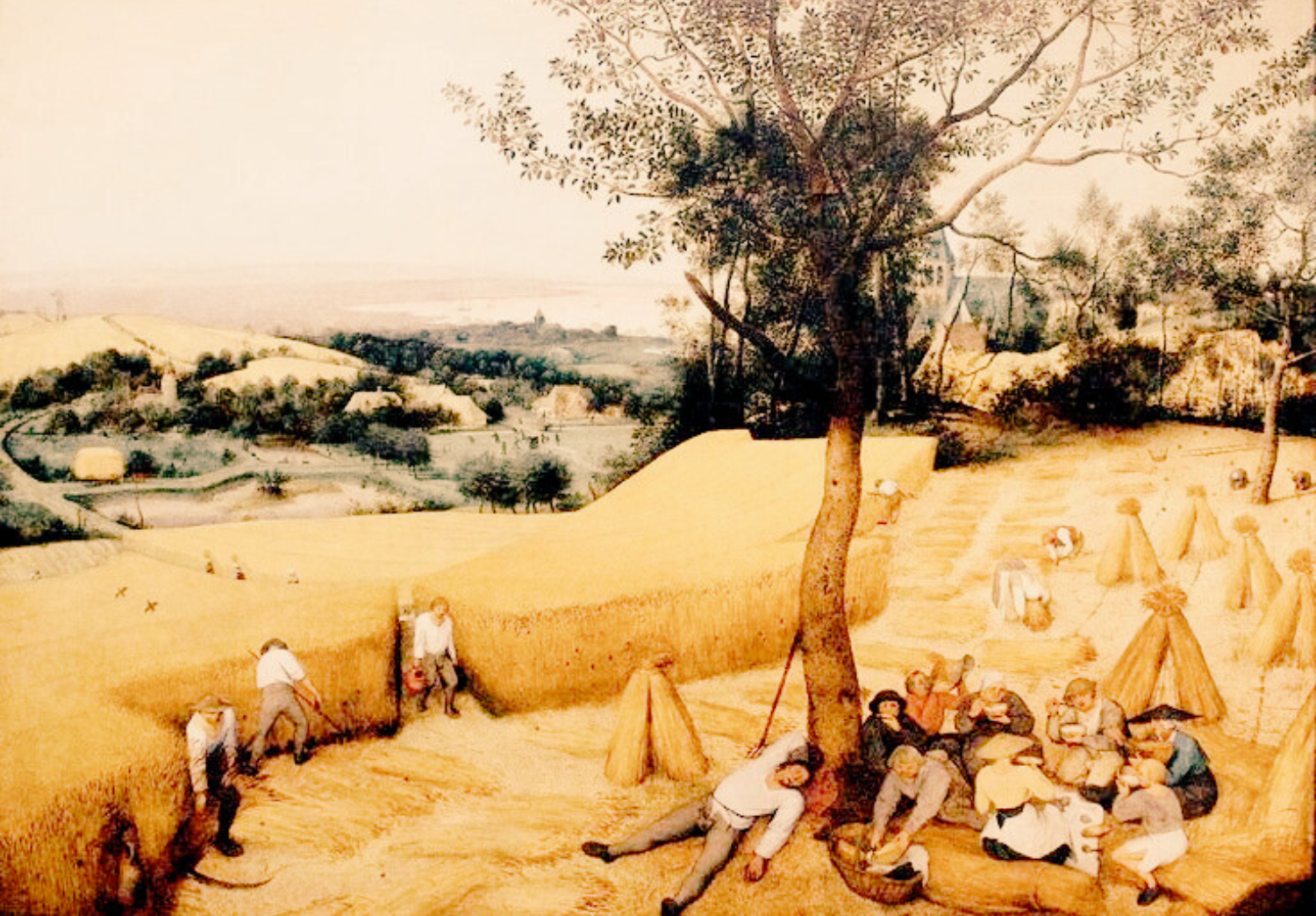 Toile "Les moissonneurs", 1565, de Pieter Bruegel l'Ancien