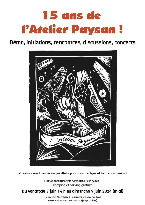 L'Atelier paysan fête ses 15 ans / L'Atelier paysan cumple 15 años