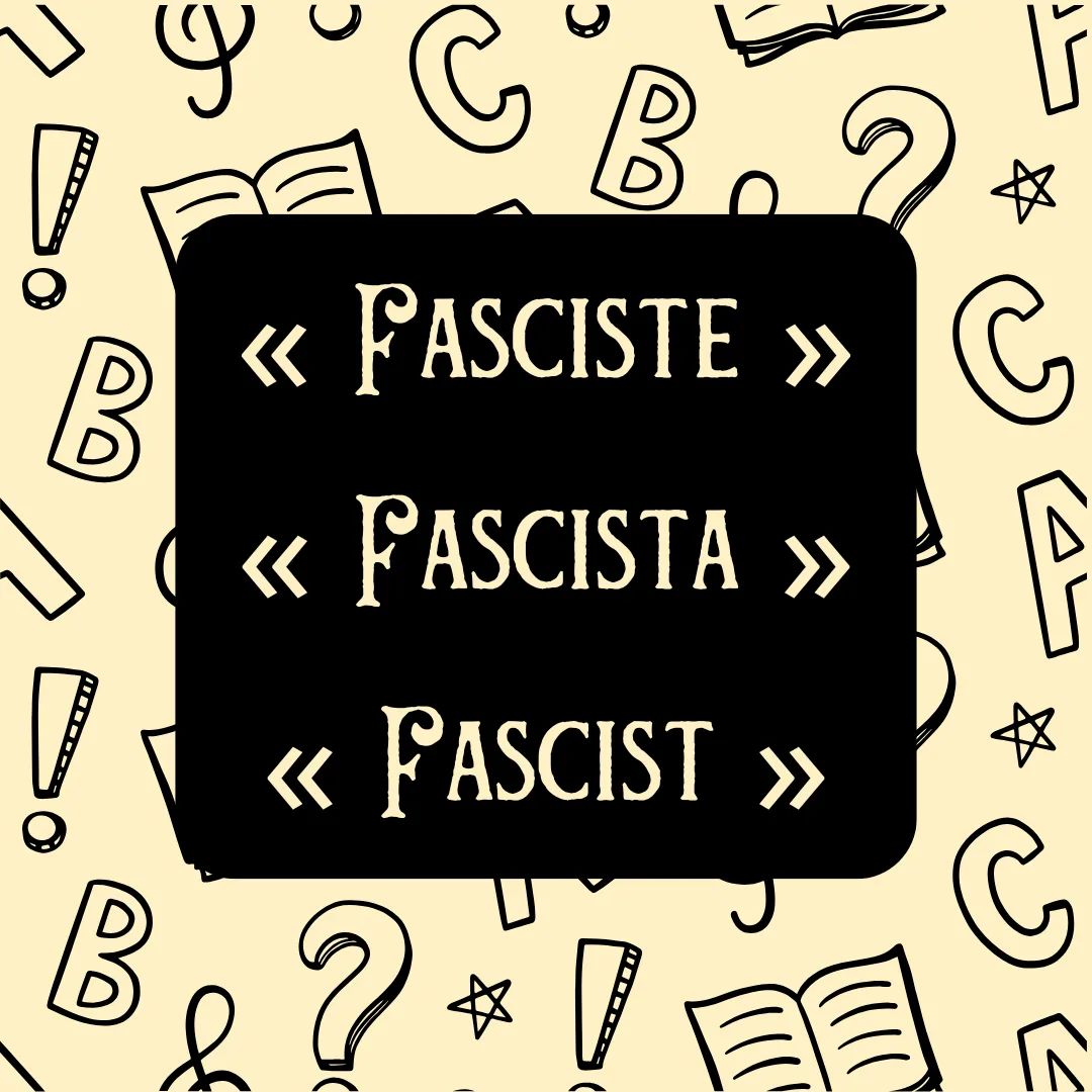« "FASCISTE" » - Abécédaire de l'Écologie Sociale