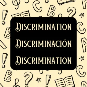 “DISCRIMINATION” - Social Ecology ABC