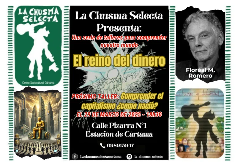 EL REINO DEL DINERO: PRÓXIMO TALLER