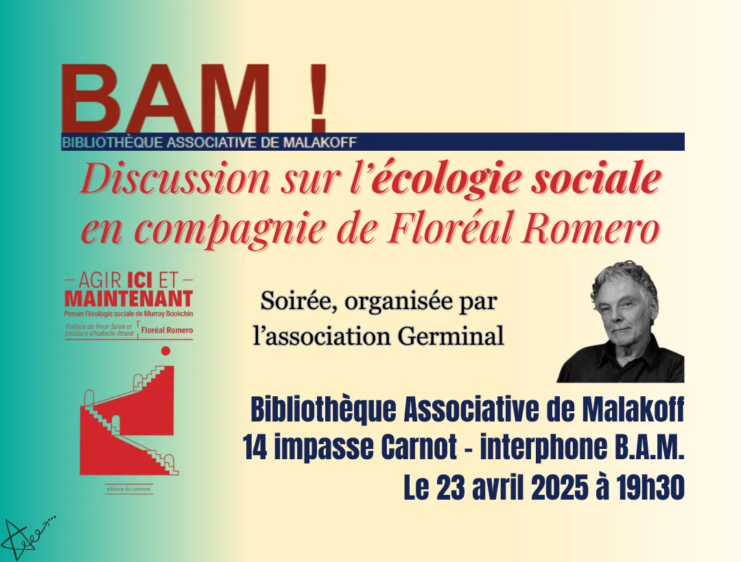 Discussion sur l’écologie sociale en compagnie de Floréal Romero