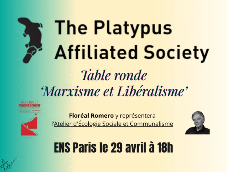 Table ronde ‘Marxisme et Libéralisme’