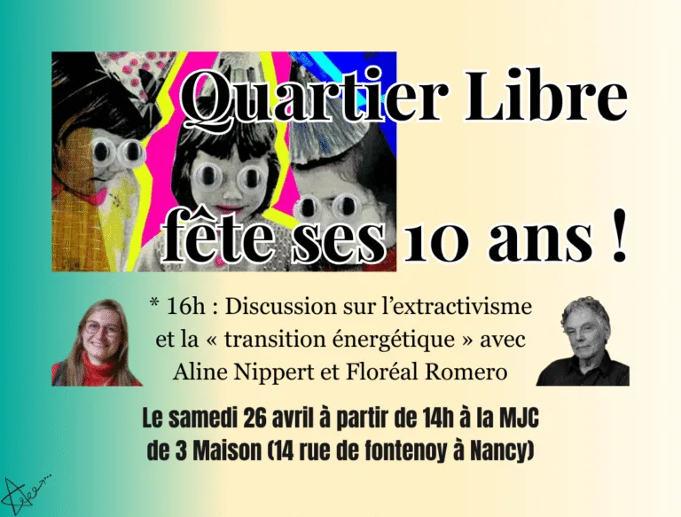 Discussion sur l’extractivisme et la « transition énergétique »