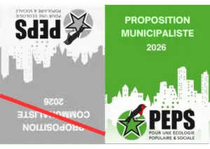 Perspectives du PEPS élections municipales 2026