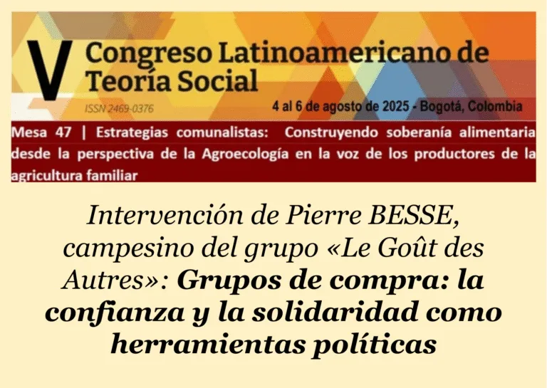 Grupos de compra solidaria: la confianza y la solidaridad como herramientas políticas