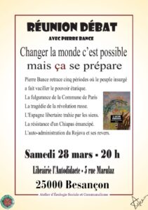 Pierre Bance à l'Autodidacte le 28 mars à 20h