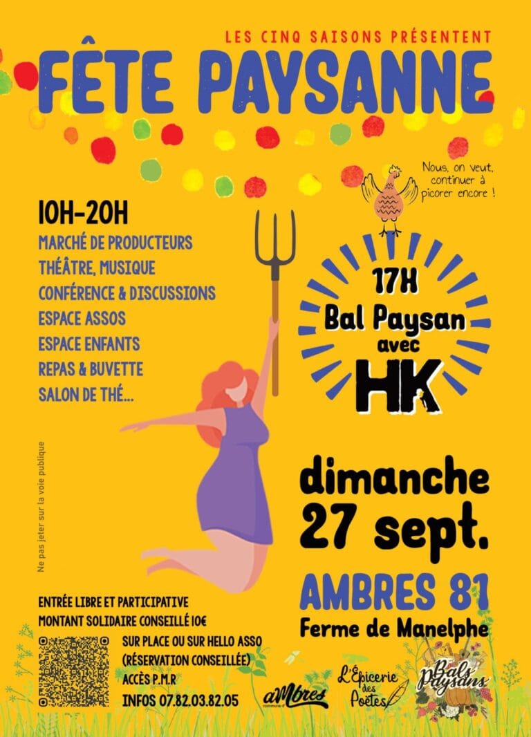 Le 27 septembre, l’écologie sociale dans le Tarn à la Fête de la ferme de Manelphe